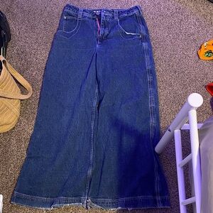 Classic Blue Wide Leg Women's Jeans